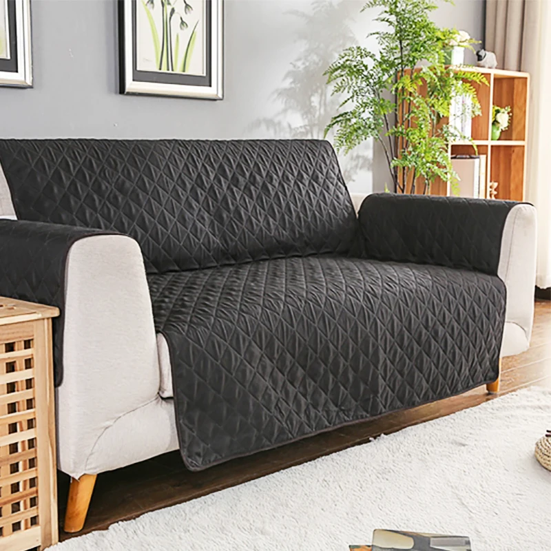 

Waterproof Sofa Cover Removable Washable Quilted Throw Pet Dog Kids Couch Mat Furniture Protector Armrest Slipcovers 1/2/3 Seat