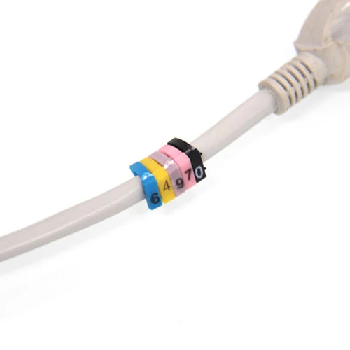 Идентификация кабеля CAT5 CAT5E с номером кассеты метка цифрового сетевого этикетка