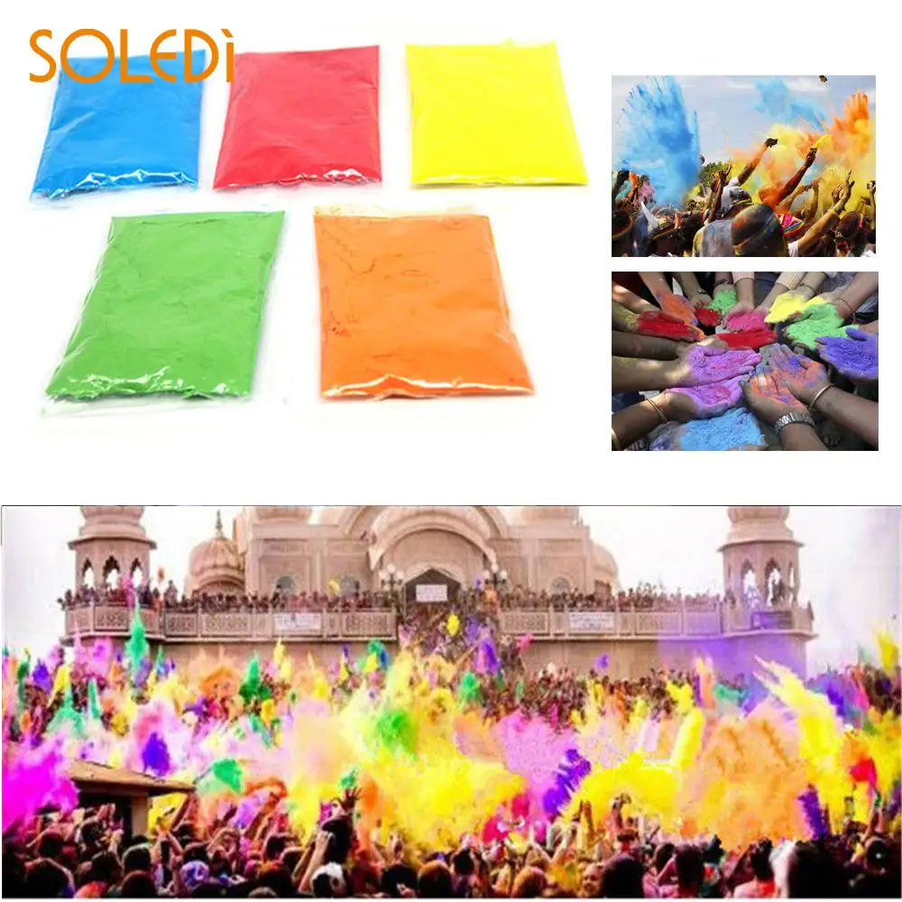 

Running Throw Powder Corn Starch Color Runs Photobooth Props 100g/Bag 5 Color Food Grade Colored Corn Flour Harmless Celebrate