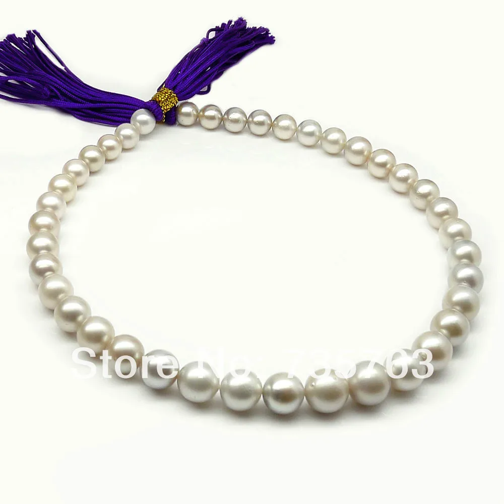 

HOT 001223 8.5-11.9MM TAHITIAN PEARL NECKLACE 16.8INCH,14K GOLD CLASP