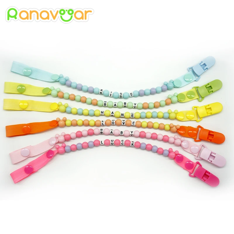 Baby Pacifier Clip Custom Name Personalised Clips Babies Name