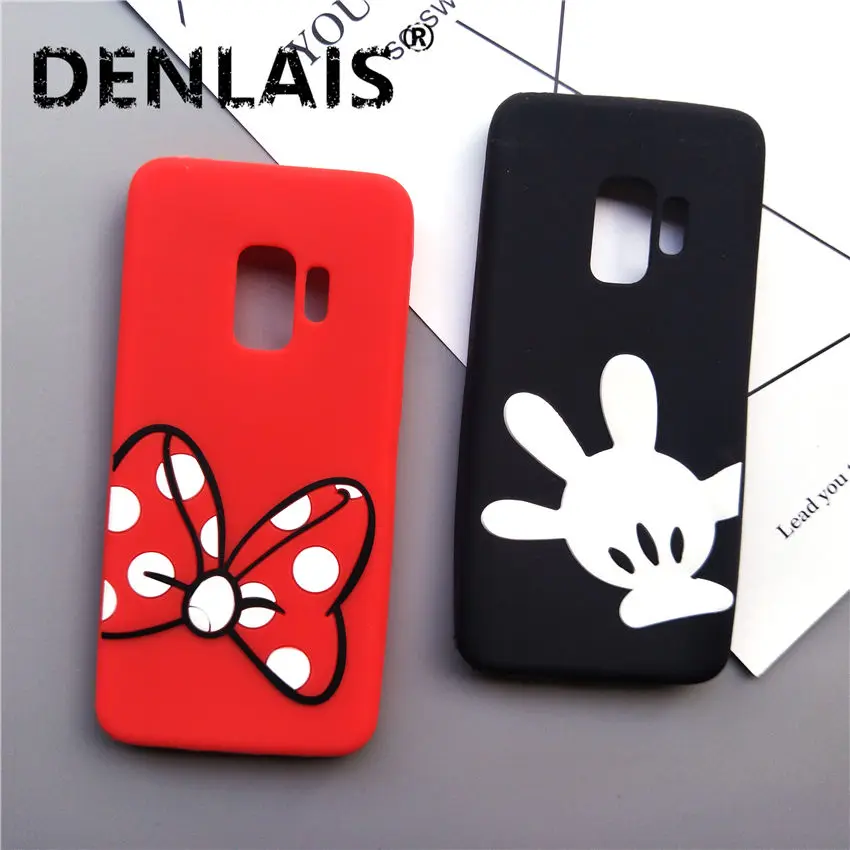 

Cute Mickey Minnie Mouse Cartoon Case For Samsung Galaxy S8 S9 Plus Coque Silicone Soft Phone Case For Samsung S6 S7 Edge S8 S9