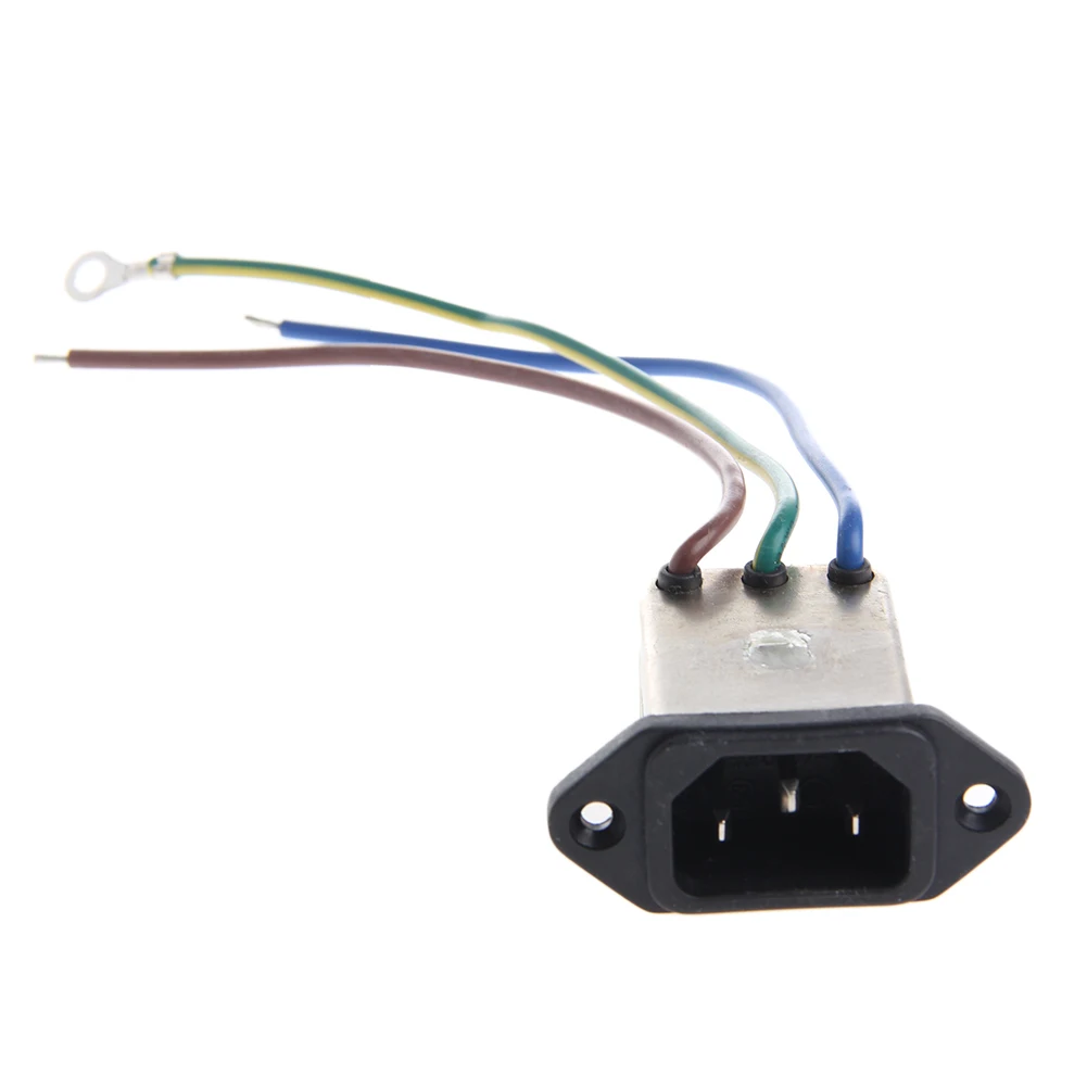 

3-Pin Panel Mount filter EMI 115 / 8A 220 V AC 50/60Hz Power Filter BALnector