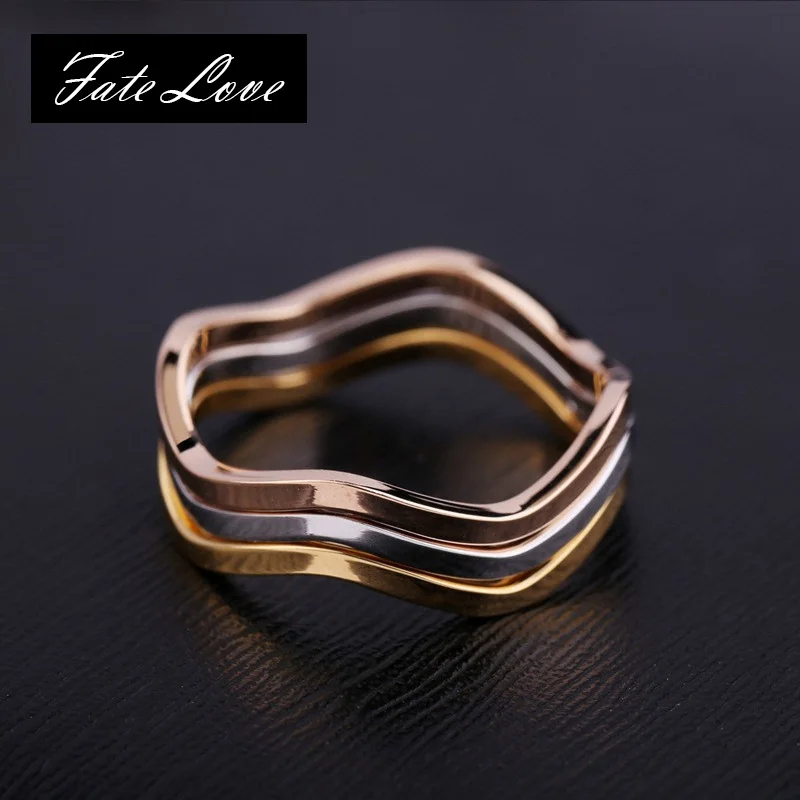 

High Quality Geometric Metal Three Circles Fashion Ring Rose Gold/Gold/Silver For Women Charm Multicolor Fashion Rings Set 2018