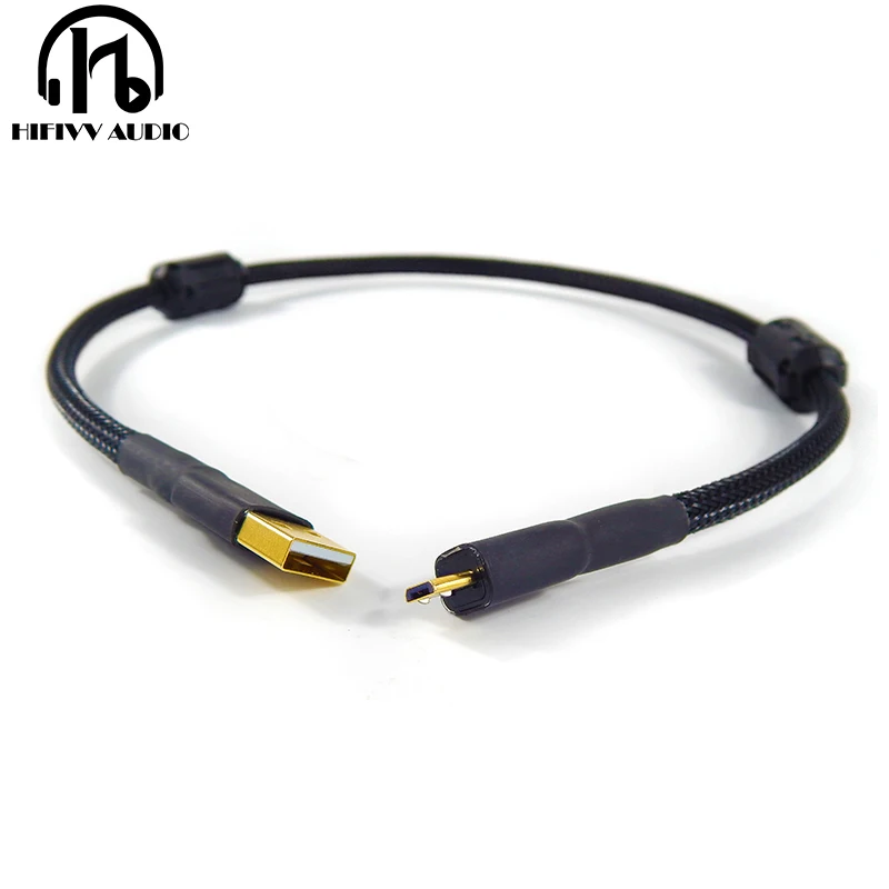 Кабель OTG usb линия hifi USB двойное магнитное кольцо позолоченный усилитель DAC кабель