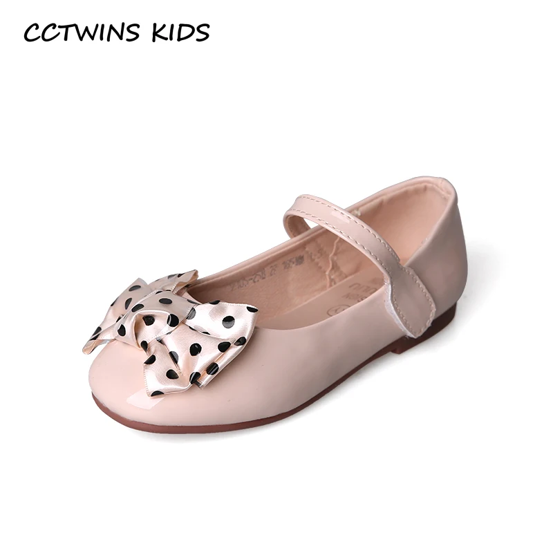 

CCTWINS KIDS 2019 Spring Girls Toddler Butterfly Fashion Spot Dress Children Shoe Baby Mary Jane Princess Flat Black GM2336