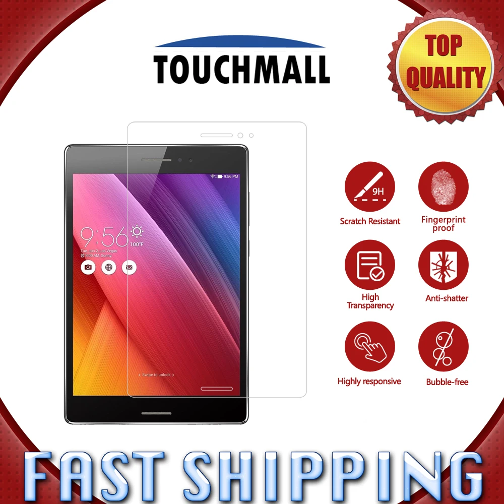 

Tempered Glass For Asus ZenPad S 8.0 Z580 Z580C Z580CA Screen Protective Film Scratch Proof Ultra Clear