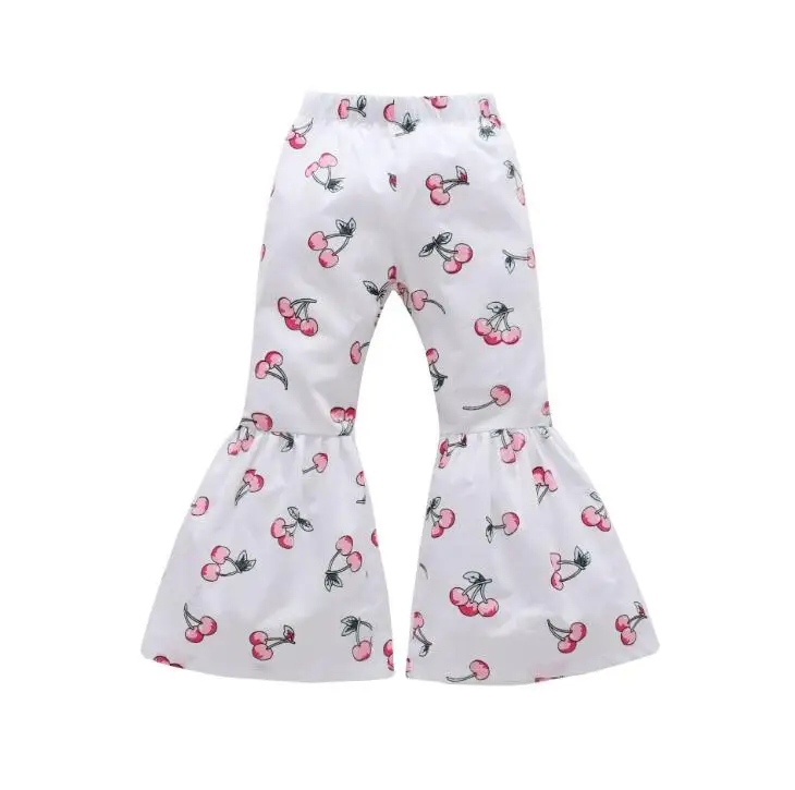Новое поступление, детские штаны свободного кроя с цветочным принтом для девочек, детская одежда - Цвет: Бежевый
