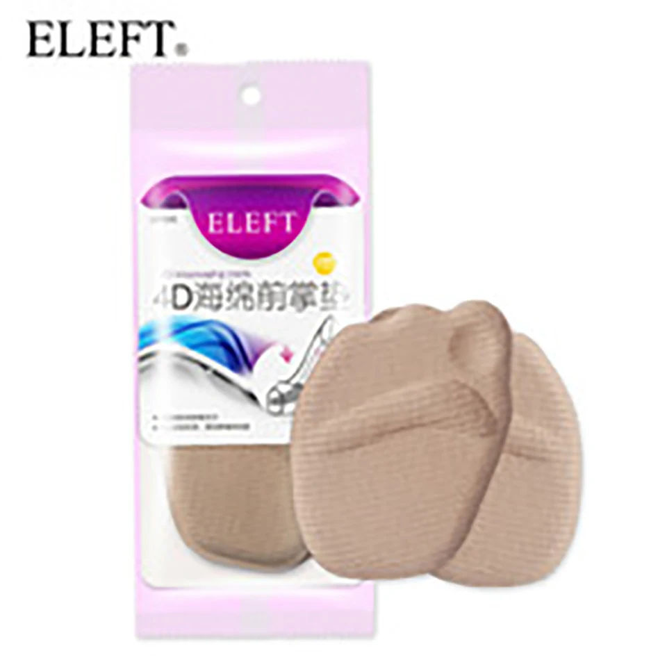 ELEFT 4D Sponge forefoot arch support Ball Foot pad pads insoles inserts shoes woman brand socks