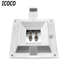 Icoco 4 светодиодных Открытый поликремния Солнечный квадрат свет на стену супер яркий IP45 свет движения Сенсор сада Путь забор лампа