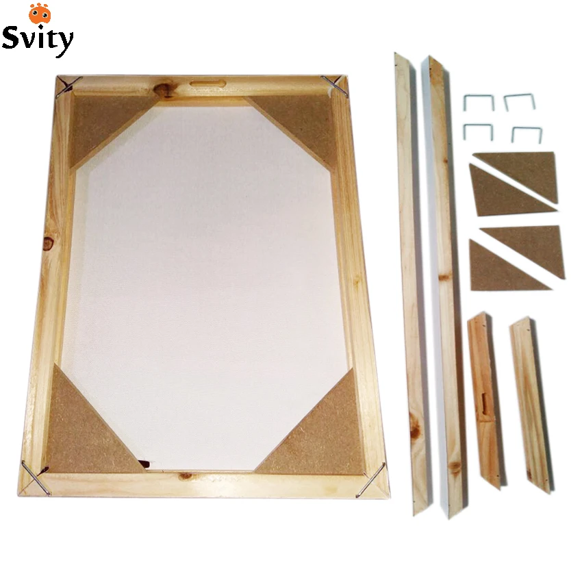 Image Wood frame for canvas oil painting nature wood DIY custom frame big size picture inner frame without the painting just the frame