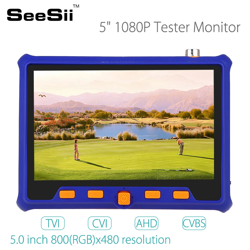 SEESII 5800 2MP " lcd 12V HD TVI CVI AHD VGA CVBS 4в1 CCTV тестер монитор Аналоговое видео PTZ RS485 управление с бесплатным ящиком для инструментов