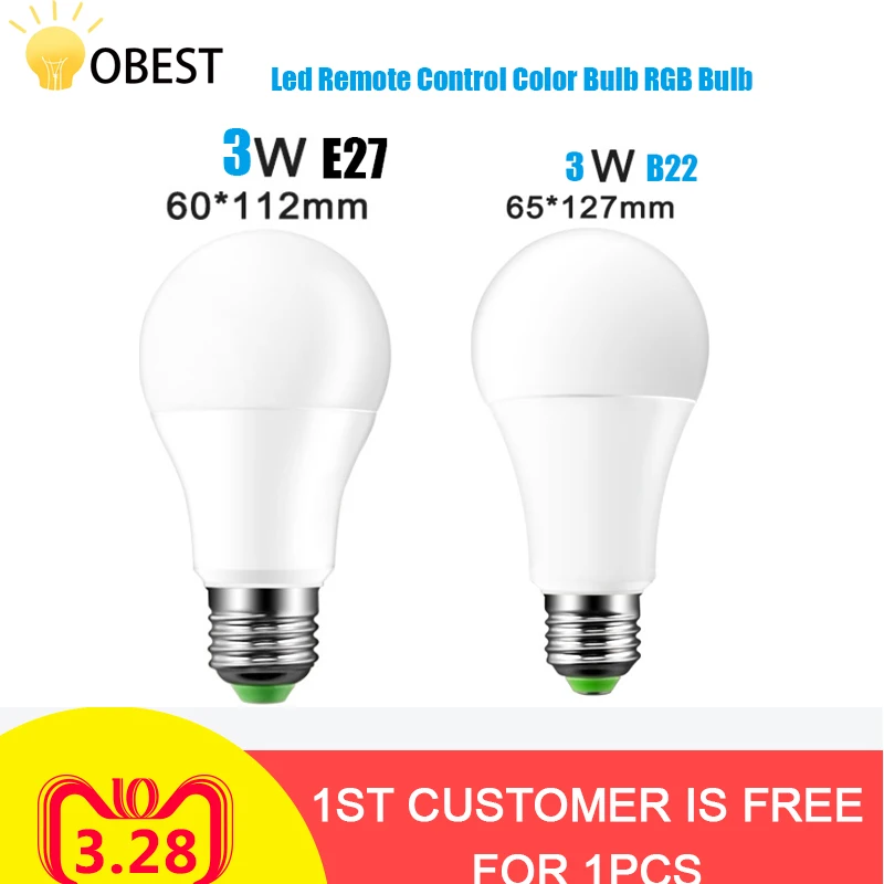 B22/E27 5 Вт Волшебная сменная RGB Светодиодная лампа умная для освещения изменение