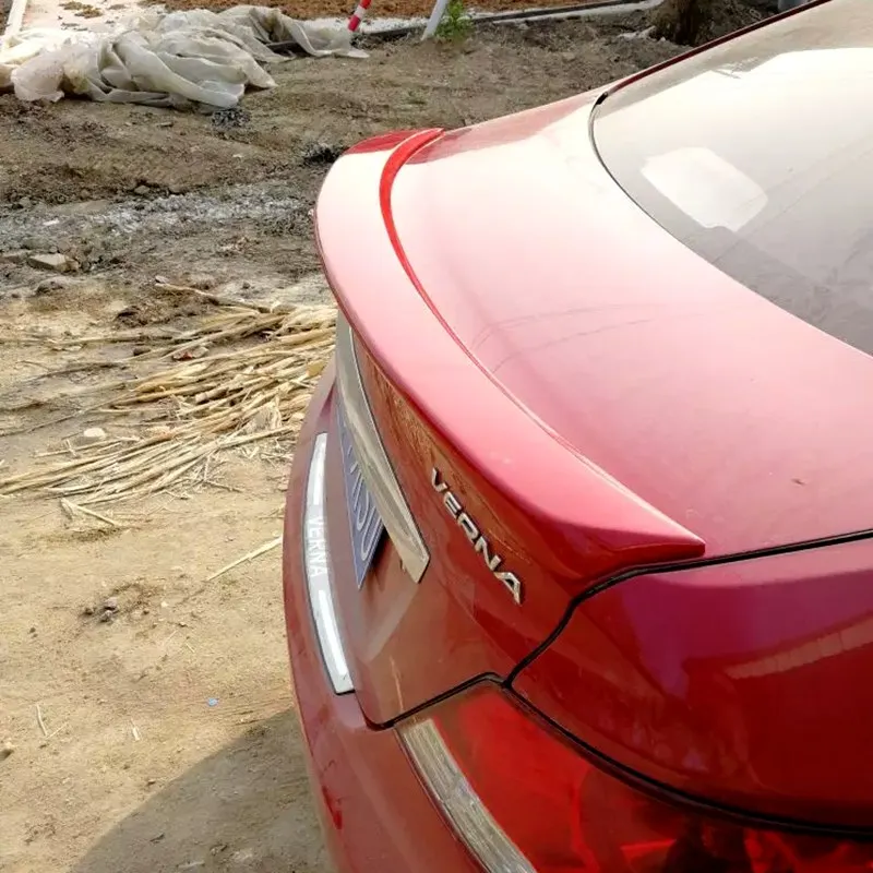 Для hyundai Verna Accent 2010 до высокое качество ABS Материал седан спойлер праймер или любой цвет заднего крыла Спойлер для Verna