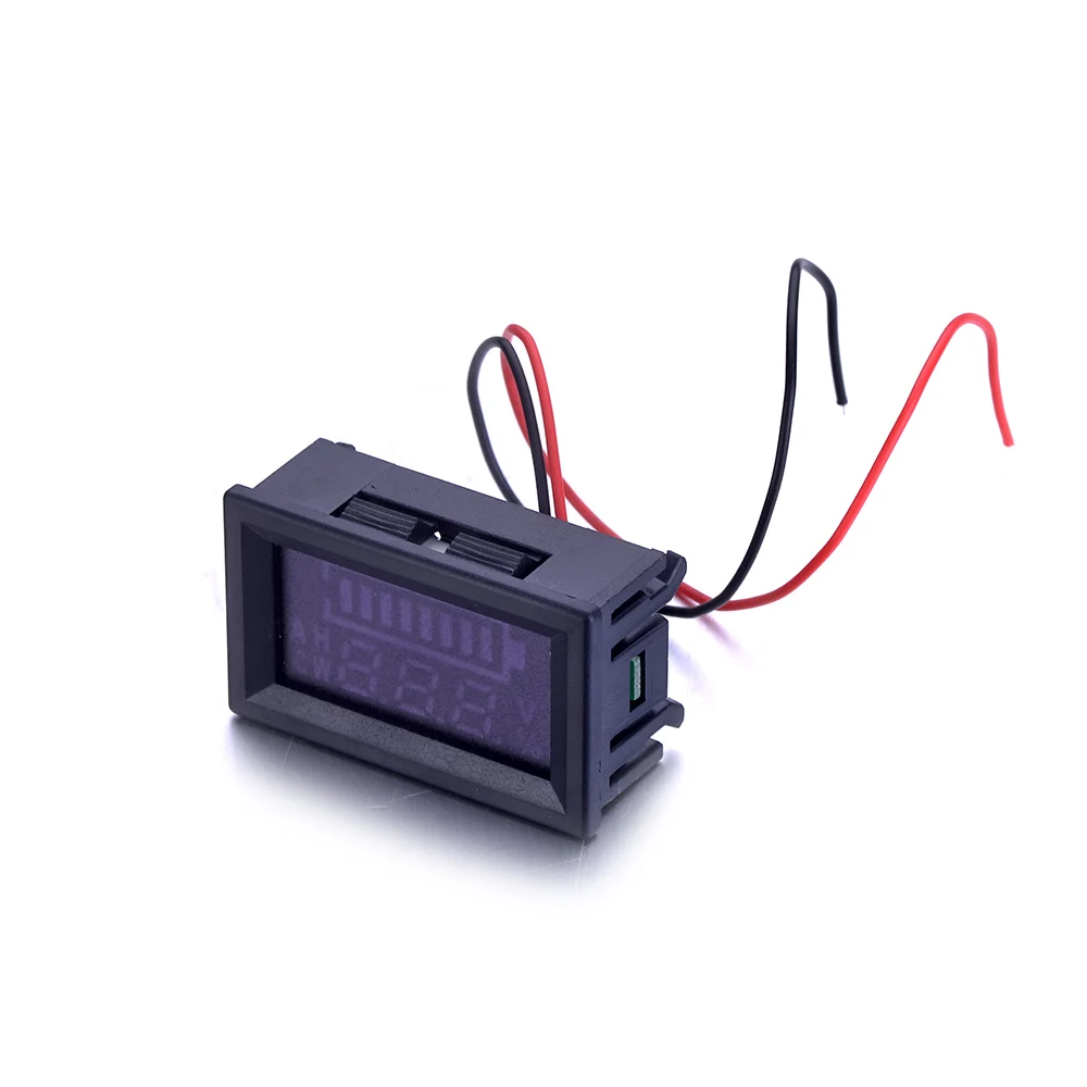 New Universal YB27VE LED Dual Digital Display Coulombmeter / Volt Meter