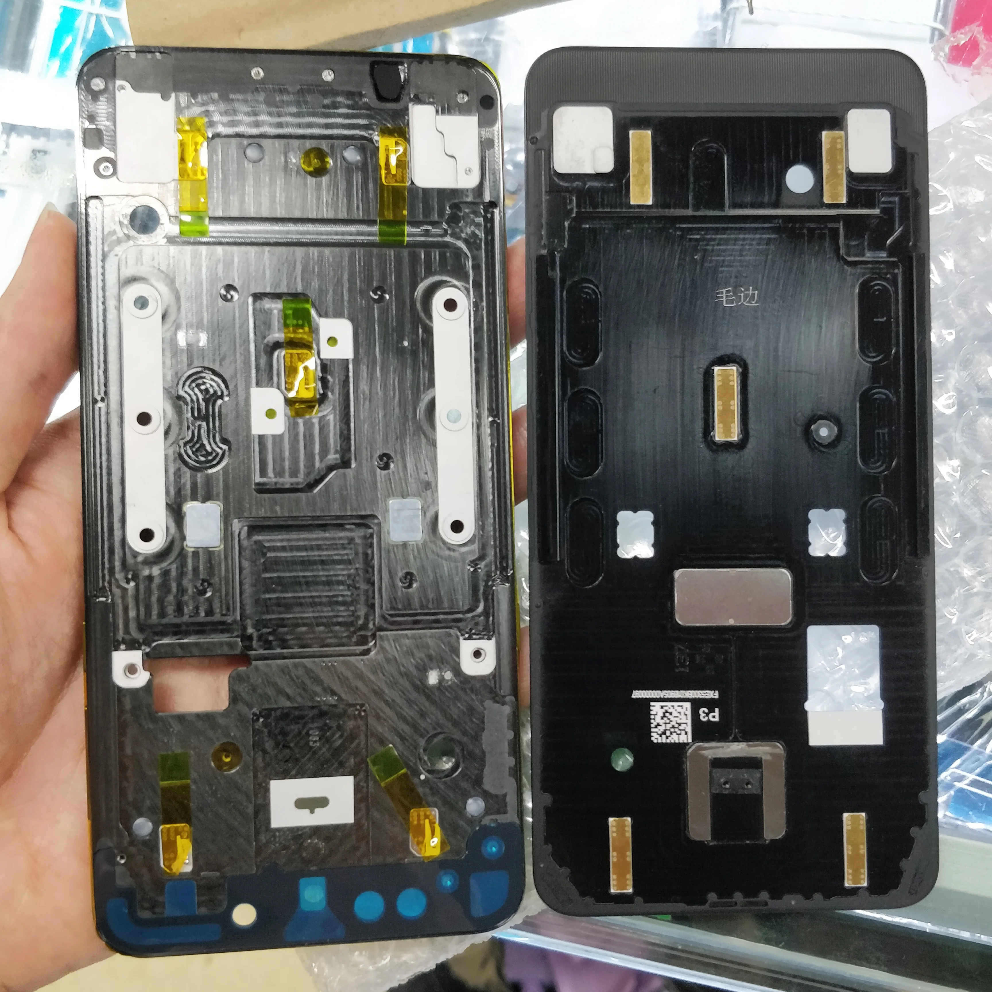 

Original Black For Xiaomi Mi Mix 3 Mix3 LCD Frame Front Frame Housing Middle Bezel Chassis With Side Button Set Replacement