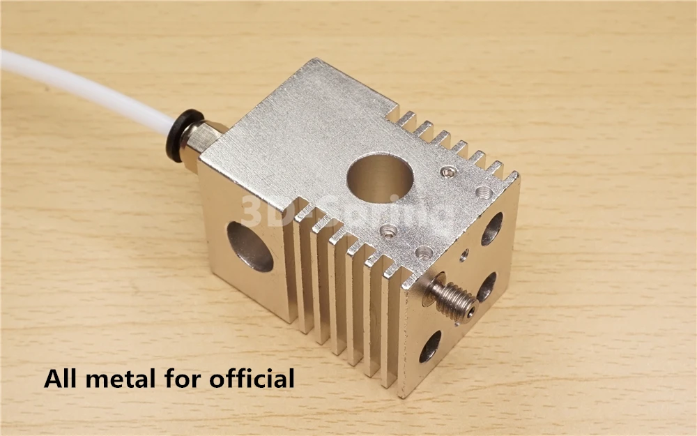 رباعية Hotend الطارد فوهة كيت ل UM2 Ultimaker 2 عبر انزلاق الجدول-سبائك التيتانيوم الحرارة كسر 1.75mm 3mm خيوط