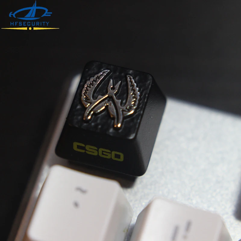 

[HFSECURITY]OEM R4 Height CSGO Gaming Keyset Aluminum Metal Keycaps for Mechanical Keyboards ESC F Zone Computer Accessories