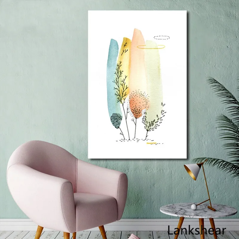

Nordic Tree Poster Canvas Painting Posters And Prints Wall Art Picture For Living Room Quodro Painting Home Decoration Artwork