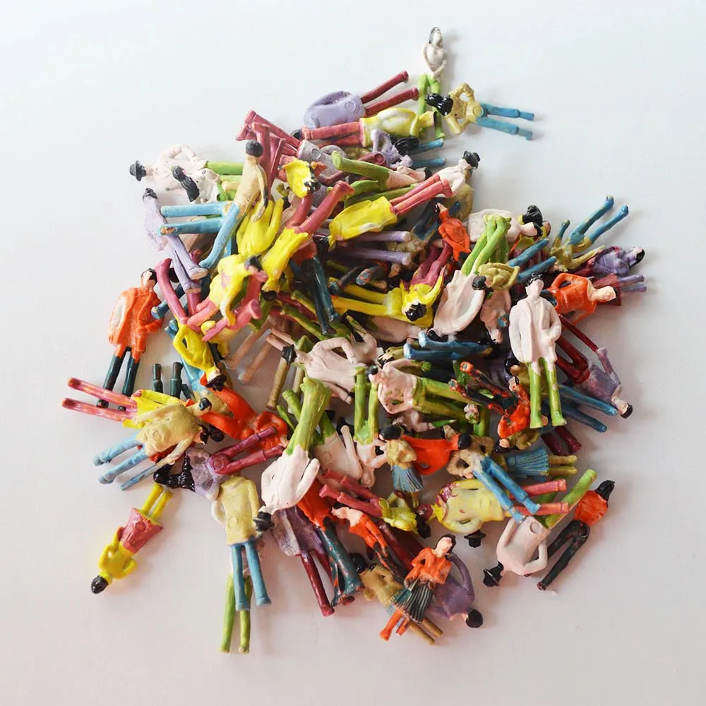 Купить модели архитектура 100 шт. 2 см высокая окрашенные модель поезда ...