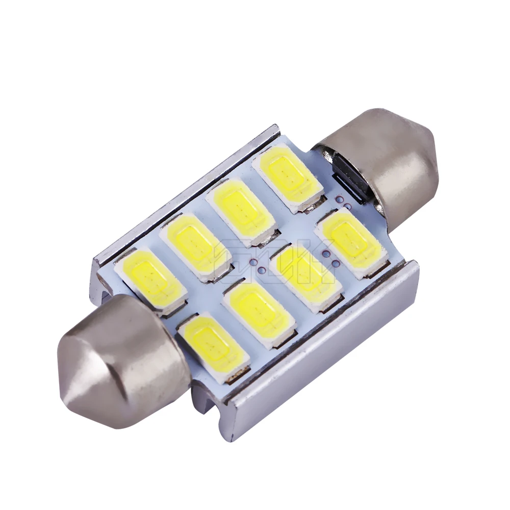 100 х Автомобильный светодиодный фестон 8led c5w 8smd 5630 5730 гирлянда 36 мм Canbus OBC error free светодиодная купольная лампа для чтения стайлинга автомобилей