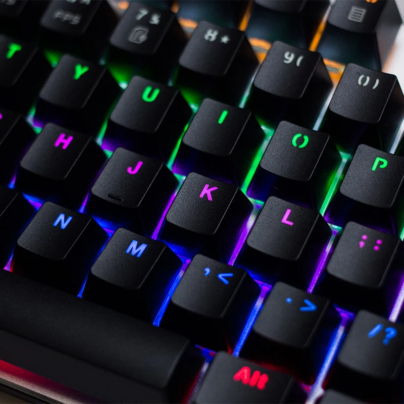  metoo zero gaming keyboard backlit mechanical keyboard Anti-Ghosting Black keycaps for overwatch PT