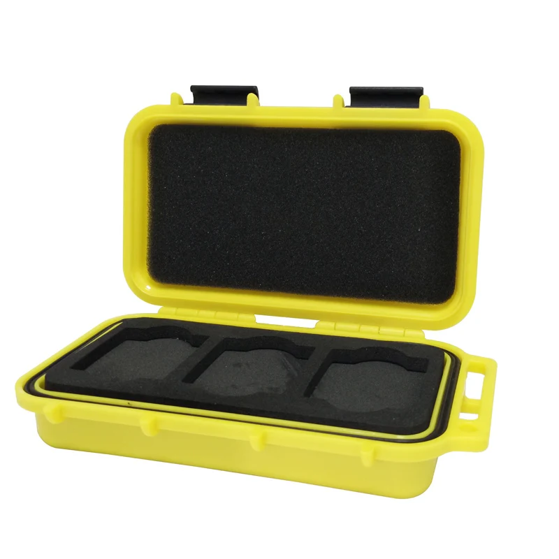 Открытый противоударный защитный ящик водонепроницаемые коробки ящик для инструментов пластиковые инструменты для хранения герметичный контейнер коробка для карт памяти - Цвет: Yellow