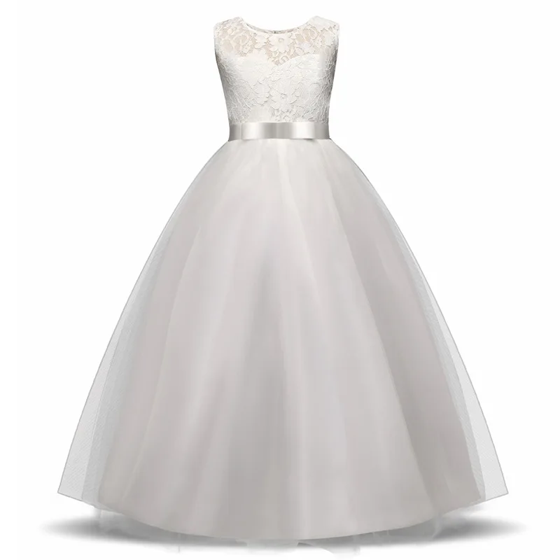 

Kids Dress for Girls Wedding Party Tulle Lace Elegant Girl Dress teenagers Princess Dresses Clothing Children Clothing Vestidos