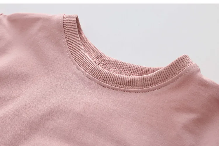 2018 Spring Autumn 2-10 11 12 Years Old Teenager Children Patchwork Fake 2 Pcs Baby Kids Basic Sweatshirt For Girls 11 12 Years (12)