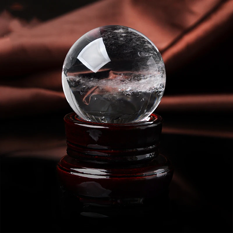 Simple Temperament White Crystal Ball Ornaments Crystal Ball Original