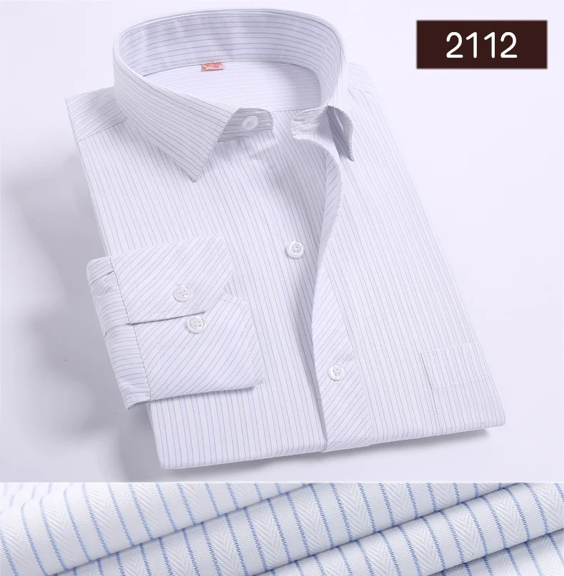 DAVYDAISY Высококачественная Мужская рубашка, Весенняя приталенная, с длинным рукавом, деловая, официальная, в клетку, в полоску, повседневные рубашки, DS-127