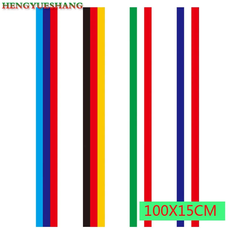 

100 x 15cm Car-Styling Decoration Decals Exterior Sticker Auto Racing Stripes Emblem Side Skirt for mazda 3 6 CX-5 CX-7 CX-3 323