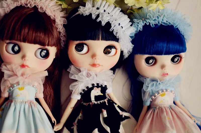 

Fairytale vestido clothes for 1/6 Blyth,azone BJD,candy color,princess wind swan skirks,charm costume,Christmas Gifts for kids