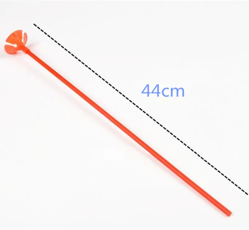 20 pieces Latex Ballon Stick Balloon Accessories 44cm Plastic Inflatable Toy Holder Sticks Cup Wedding Decoration Party Supplies 4