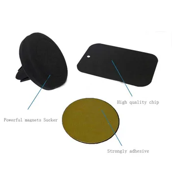 

Auto Car Holder Mini Air Vent Outlet Mount Magnet Magnetic Phone Mobile Holder Universal with detail package