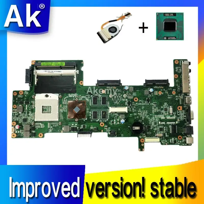 AK улучшенная версия! Стабильная! Отправка i3 cpu + радиатор HD5470 для For Asus K72DR X72D K72DY K72DE