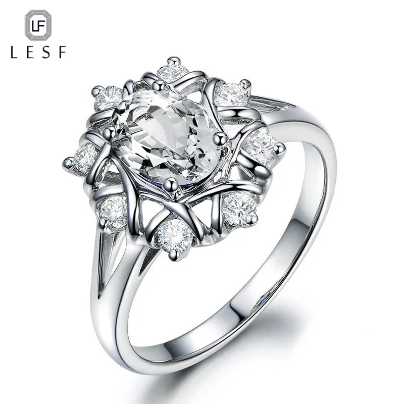 

LESF Luxury Design Women silver Jewelry Fashion 1.25 ct Oval Cut 5A Zircon 925 Sterling silver Engagement Wedding Band Ring