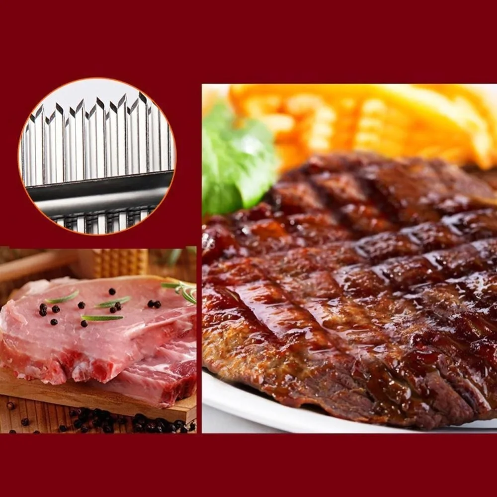 Игла Tenderizer мяса из нержавеющей стали с 48 лезвиями кухонный гаджет инструменты