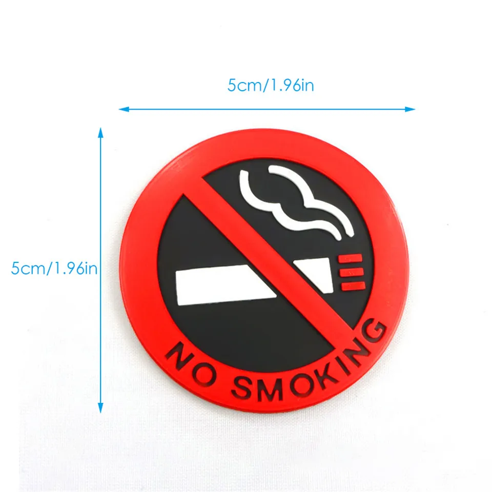 Car Styling Car Sticker Warning No Smoking Logo Stickers For Toyota Camry Prado Highlander RAV4 Crown Reiz Corolla Vios Yaris L (8)