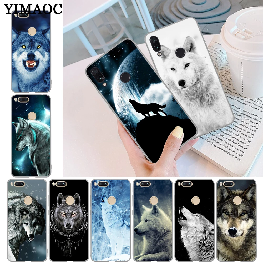 

YIMAOC Wolf on Snow Soft Case for Xiaomi Redmi Note 4 4A 4X 5 Plus 5A Prime 6 Pro 6A S2 7 Go