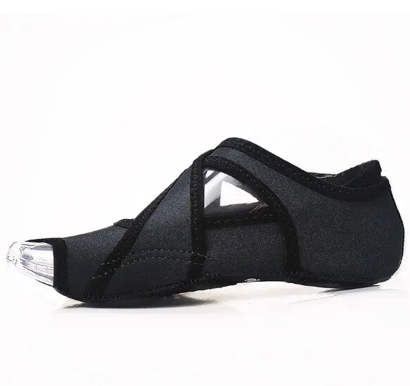 Танцевальная обувь HISEA, женские ремешки, обувь, нескользящая, профессиональная, для фитнеса, пять пальцев, для взрослых, открытый палец, обернутый, для взрослых, sho - Цвет: 1