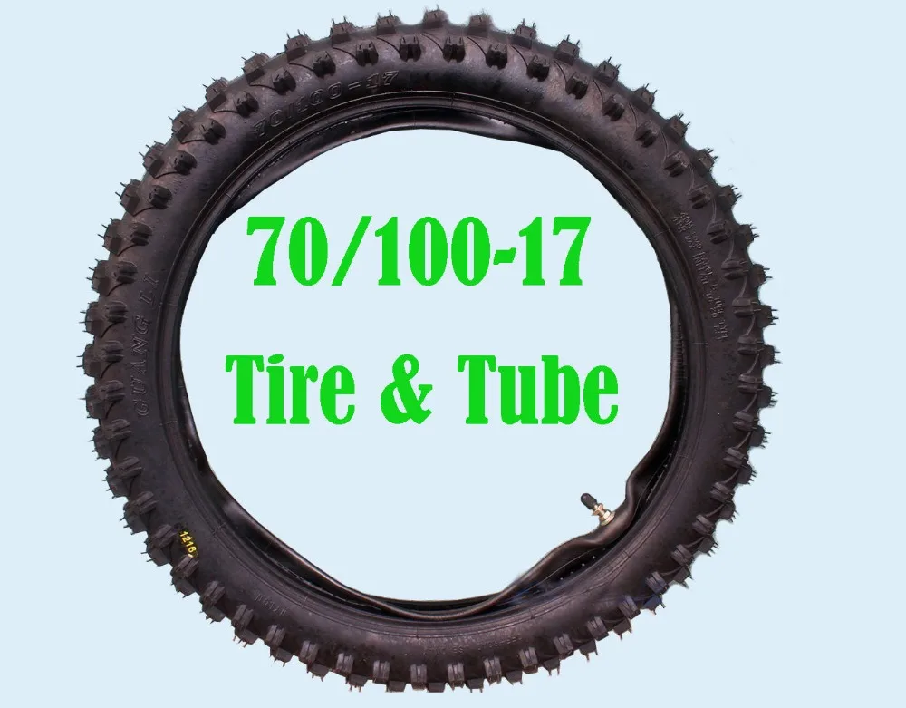 

17 inch 70/100-17 Knobby Front Tyre Tube Trail Pit Dirt Bike Tire QQL