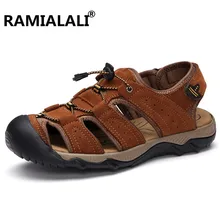 Стиль Повседневное летние Для мужчин; сандалии ручной работы с Для мужчин модные пляжные обувь, Тапочки Вьетнамки для отдыха Мужская обувь на плоской подошве; Sandalias Hombre