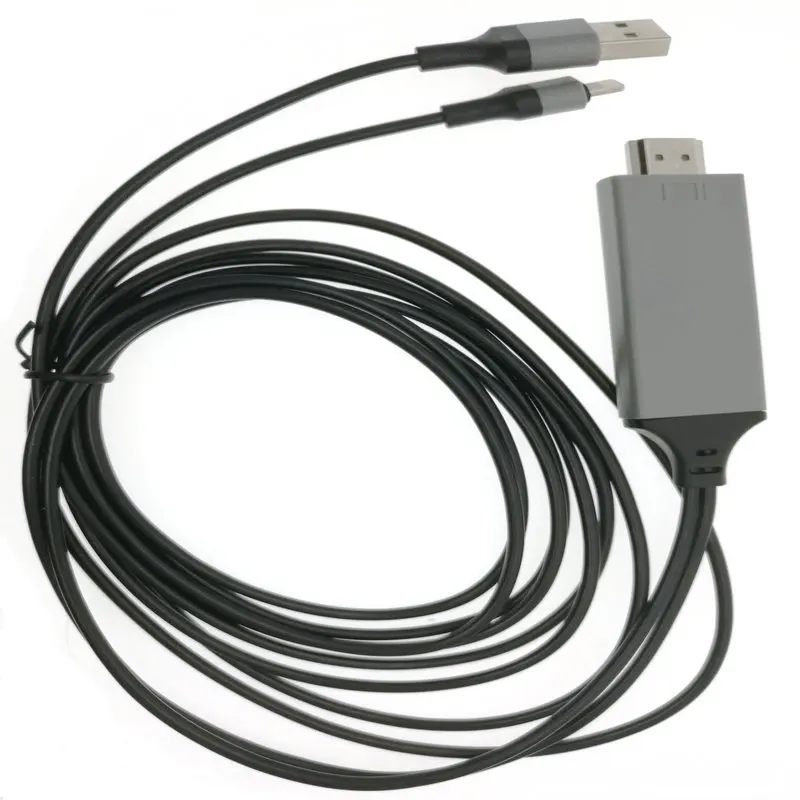 MHL Cable for iPhone for to Projector/TV 2M MHL To HDMI Cable 1080P HDTV Cable Adapter For iphone X MHL Cable for iPhone for to Projector/TV 2M MHL To HDMI Cable 1080P HDTV Cable Adapter For iphone X