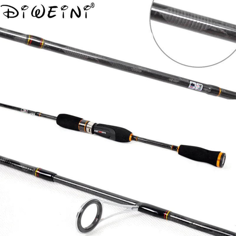 

Lure Fishing Rod 1.65M/1.8M Spinning Baitcasting Fishing Rod 2 Section M Power Carbon Fiber Travel Rod Ultralight Fishing Rods