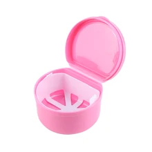 Протез для ванной коробка емкость для хранения коробка с подвесная сетка искусственный держатель для накладных Зубов Стоматологический инструмент случайный цвет