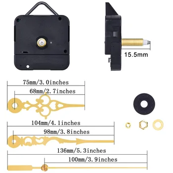 

Hot High Torque Clock Replacement Quartz Wall Clock Movement Mechanism Replacement Parts Kit PLD