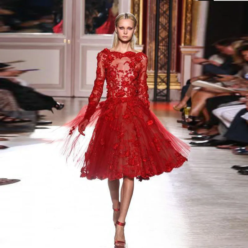 Elie Saab Red Prom Dresses