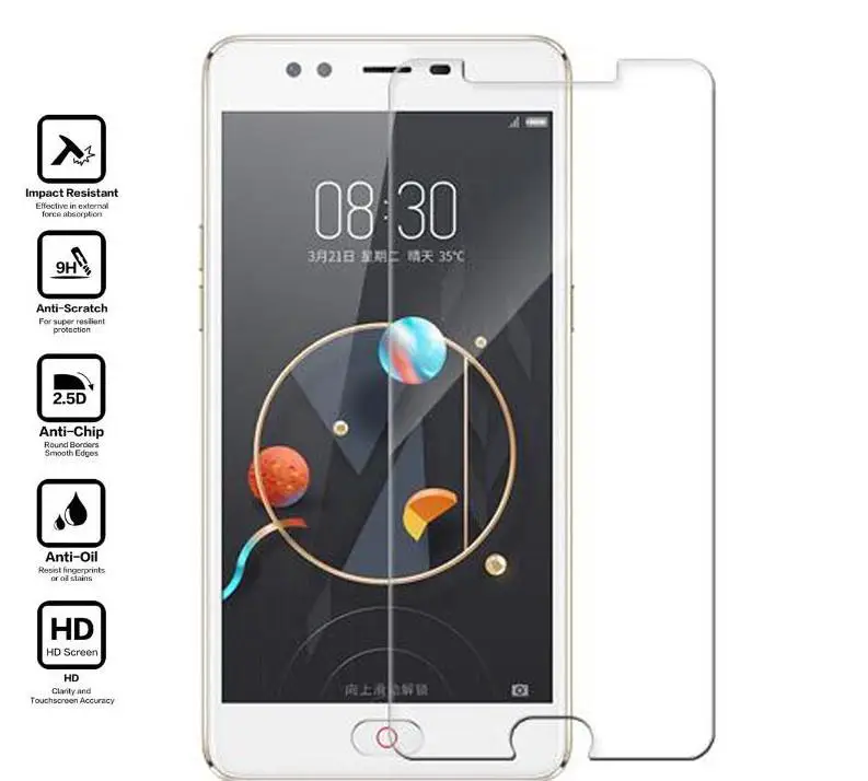 Защитное стекло 9H для ZTE Nubia M2 Lite 2 шт. | Мобильные телефоны и аксессуары