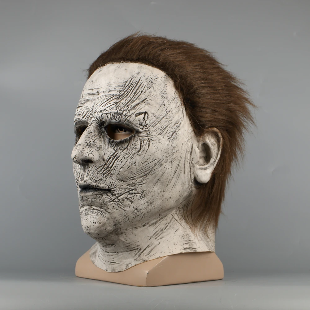 2018 Halloween Mask New Michael Myers Mask Scary Horror Halloween Handmade Mask (6)